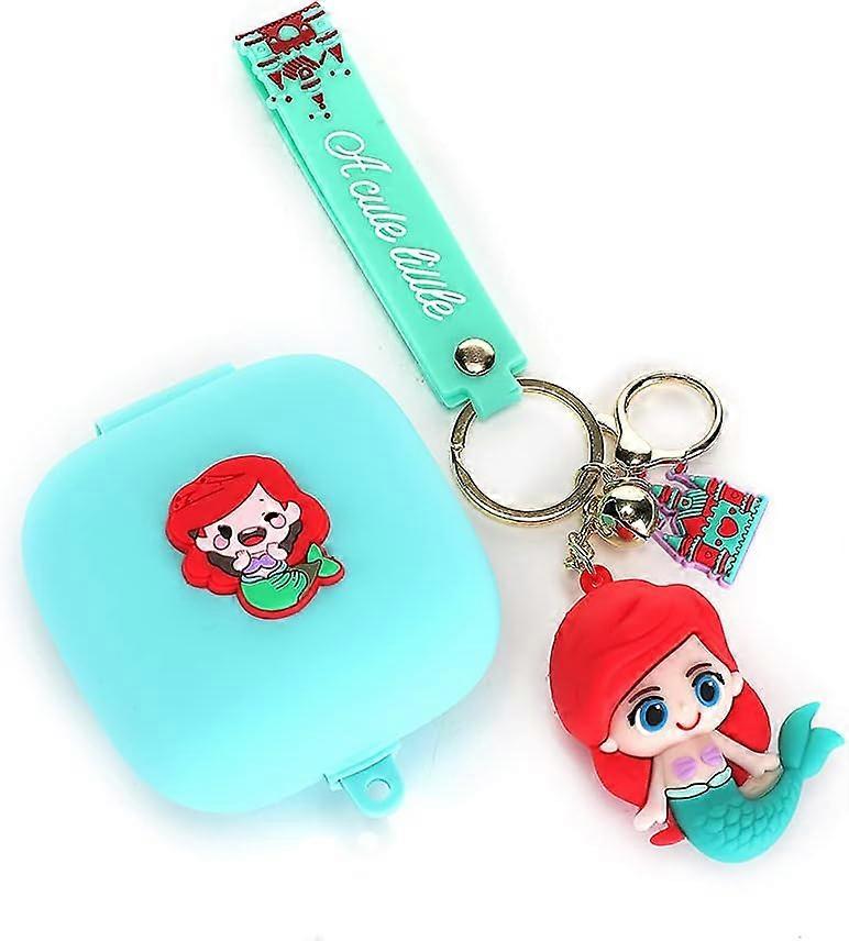 LINCMAN Powerbeats Pro Case with Doll Keychain Soft Silicone Cartoon Beats Pro Charging Case Covers