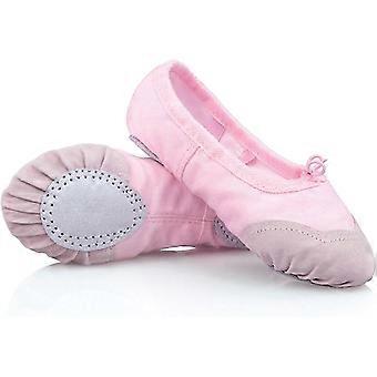Women's Ballerina Dance Shoe Men's Ballet Shoe Pilates Shoes Ballet Dance Yoga Shoes Gymnastics Split Flat Ballet Soft Canvas Slippers