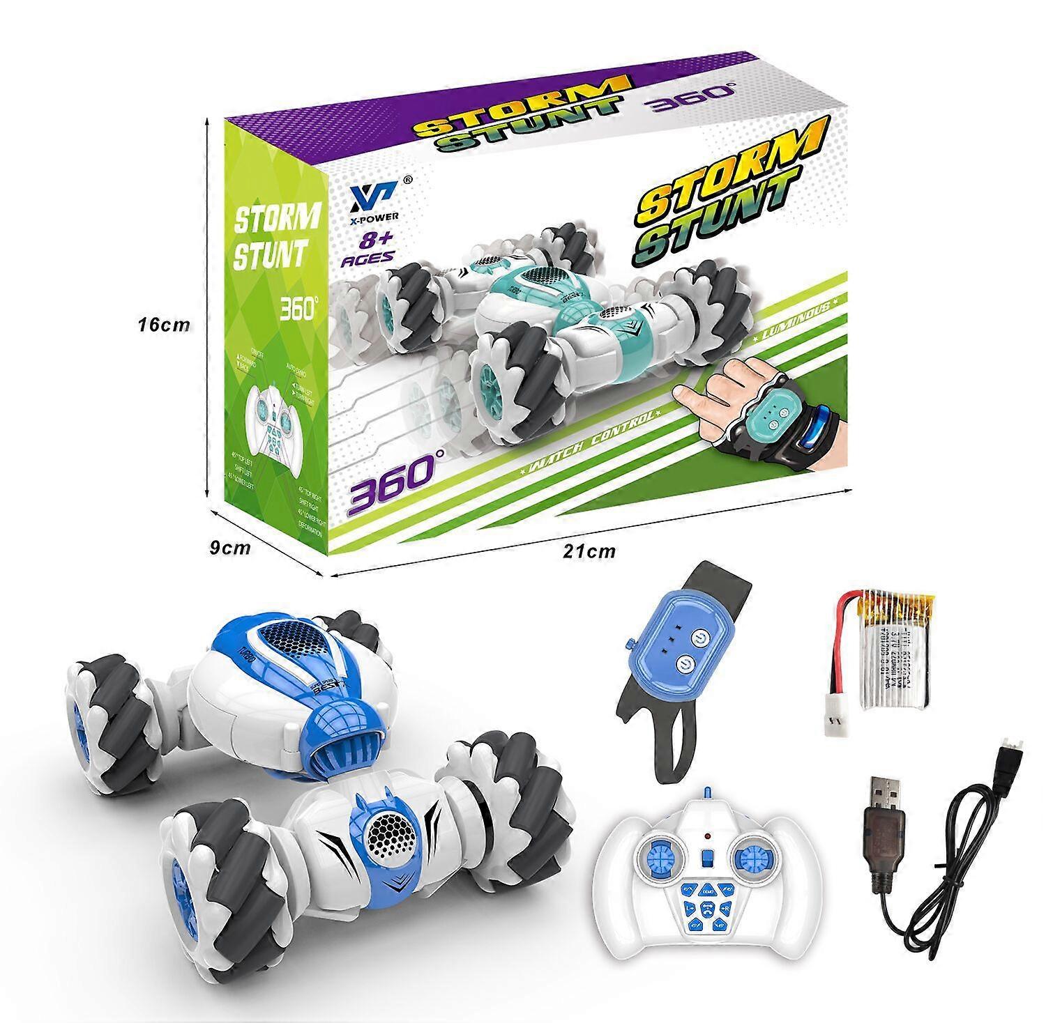Remote control car toy 360 rotation deformation gesture sensor stunt car rechargeable reusable hand controlled four-wheel drive off-road drift car wit