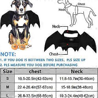Vivifying Hunde-Fledermausflügel Kostüm – Verstellbar, Mit Glocke, Für Halloween