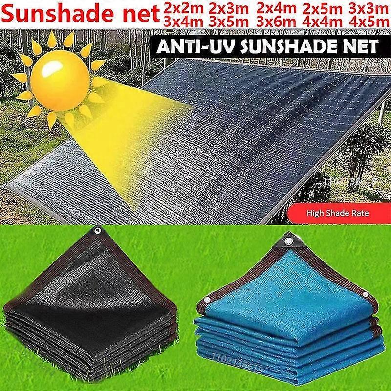 Thickened 12-pin 90% Shading Rate Anti-uv Hdpe Black Shading Net Outdoor Pergola Car Garage Rain Shed Shading Net