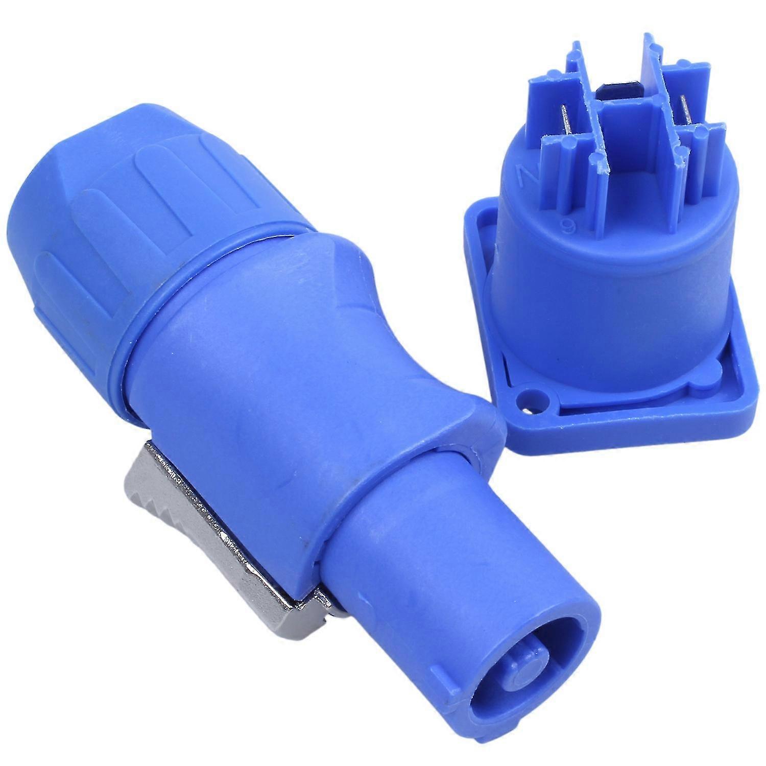 1 Set Powercon Type A Nac3fca+nac3mpa-1 Chassis Plug Panel Connector