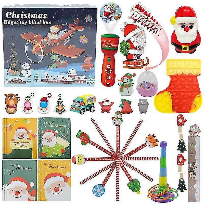 Hot Decompression Christmas Countdown Calendar Blind Box Set Children's Christmas Gift