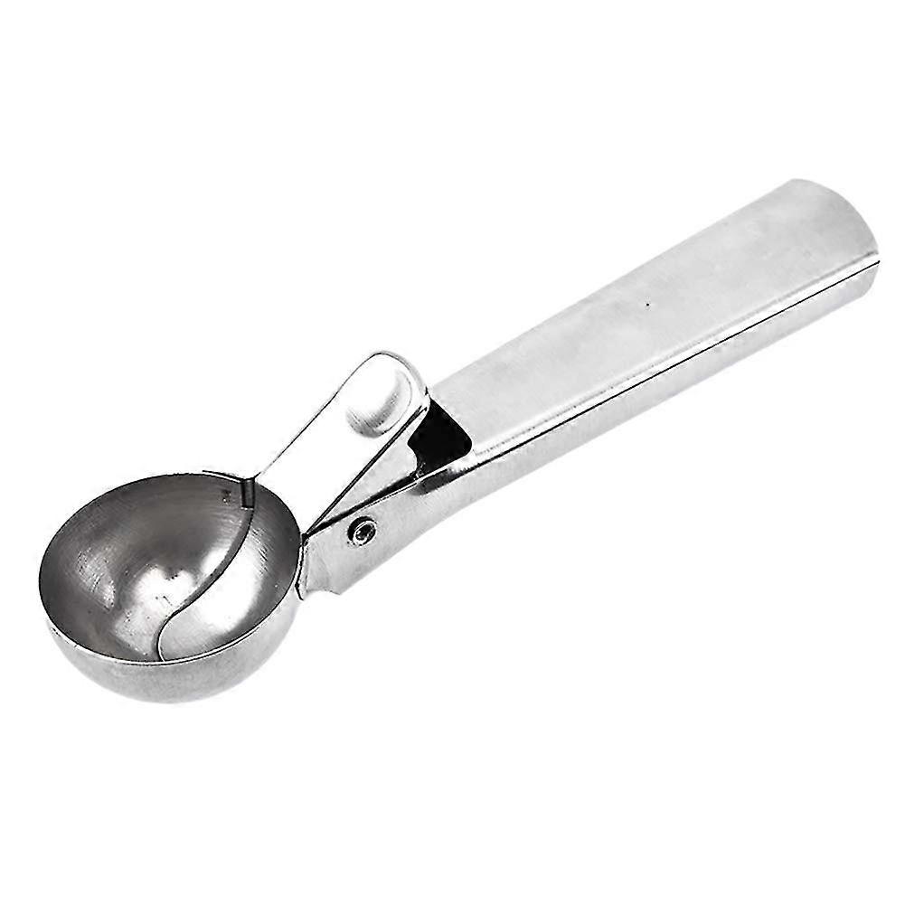 Ice Cream Scoop with Trigger Lever Stainless Steel Ice Cream Spade Comfort Grip for Hard Ice Cream