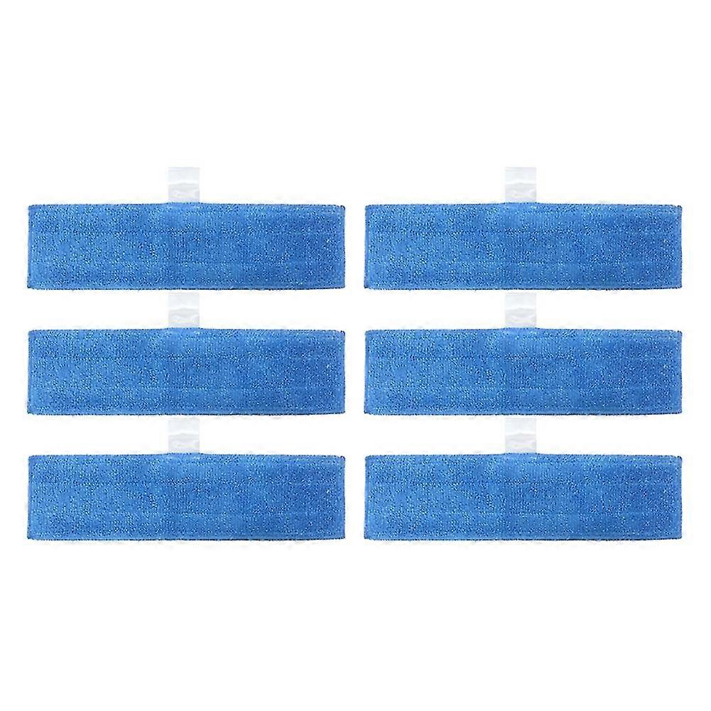 6 Pcs Washable Reusable Microfibre Mop Cloths For Moppy Engine Hold Cleaning Accessories