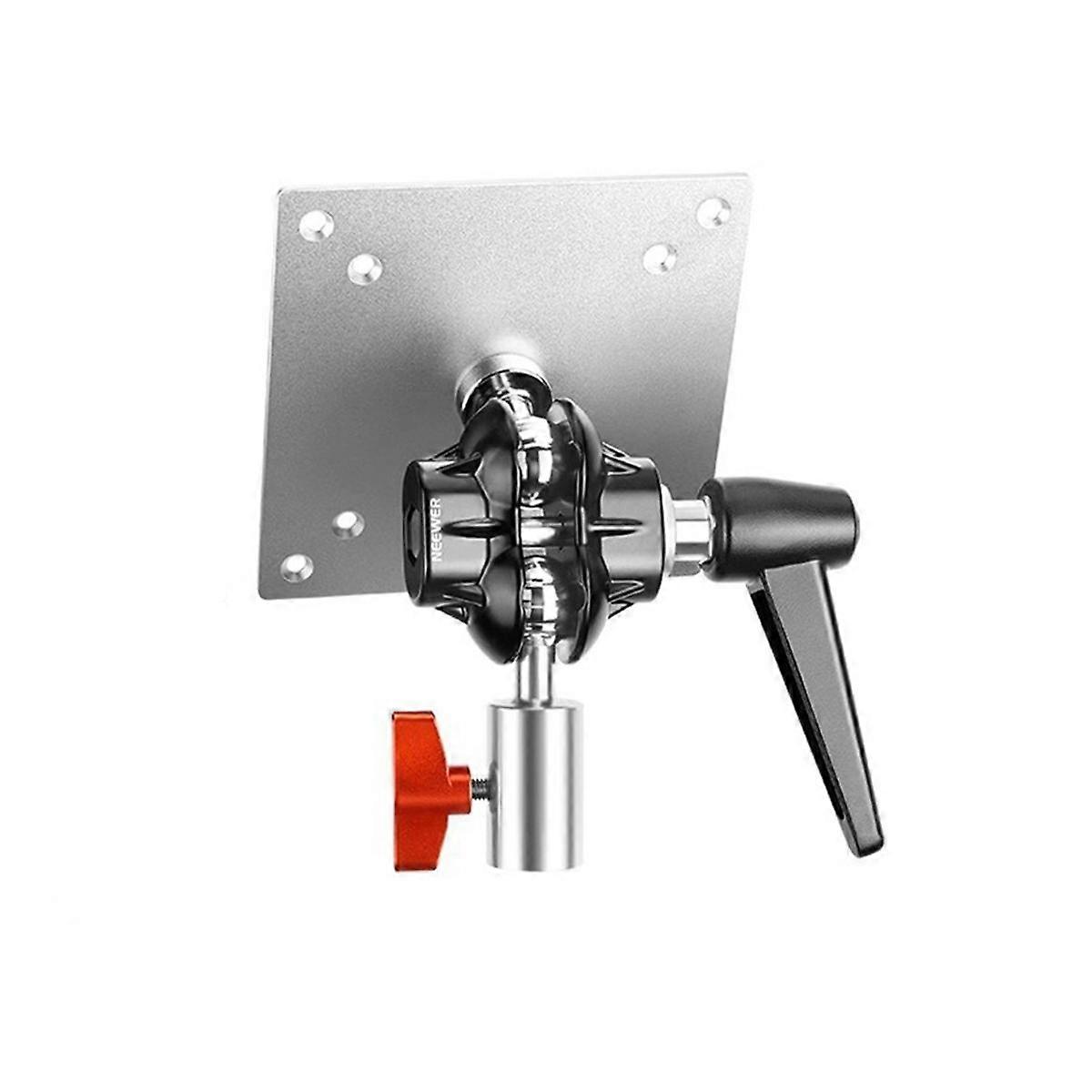 Monitor Mount Adapter with Mount, Perforated Computer Stand Dual Ball Joint