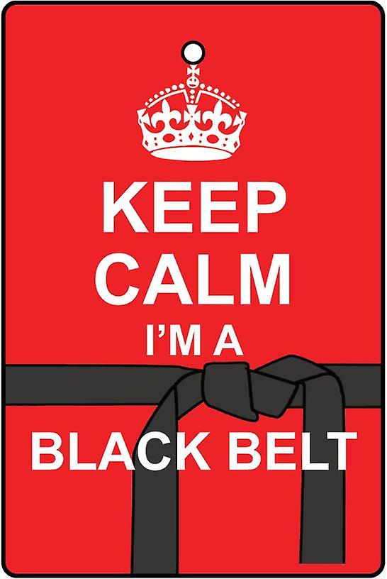 保持冷静，我是黑带车空气清新剂