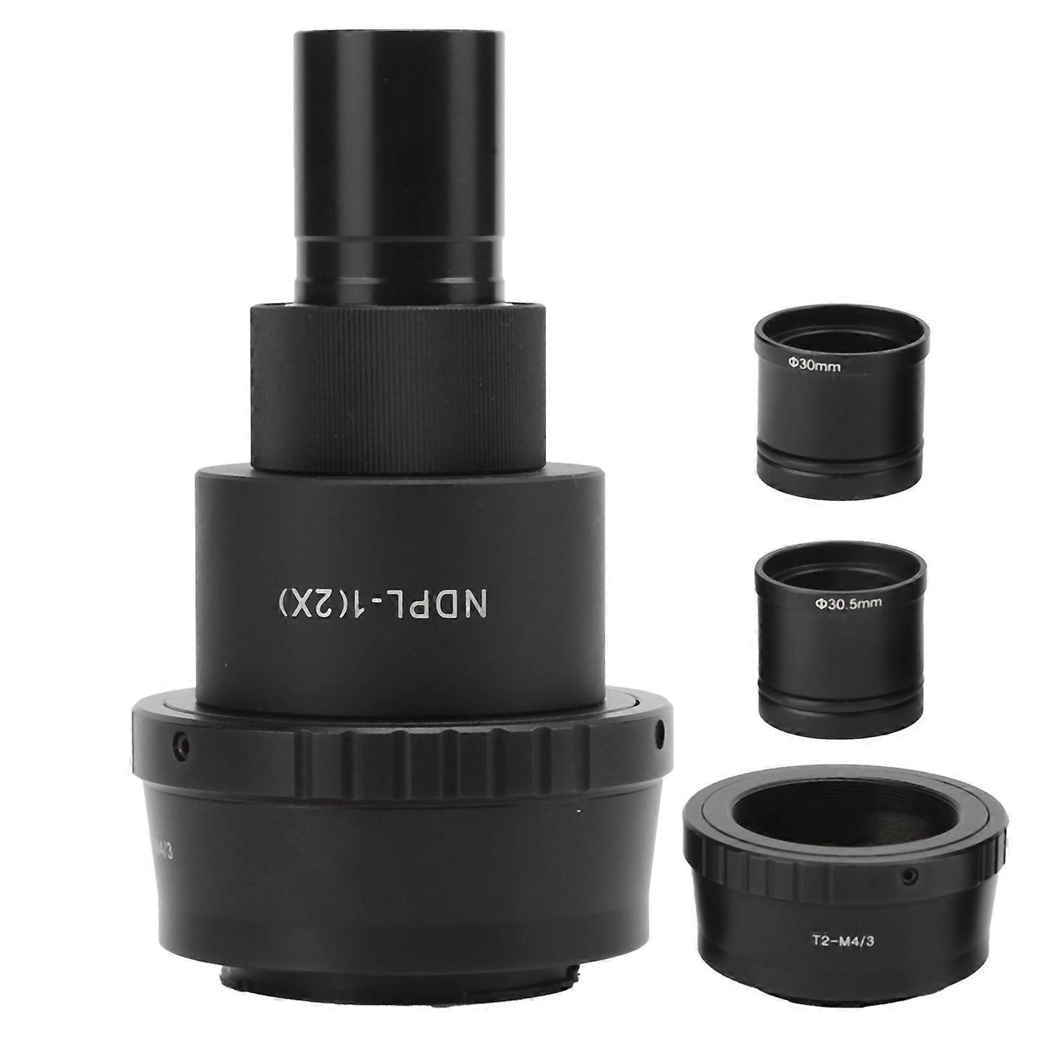 T2‑M4/3 NDPL‑1(2X) Microscope Camera Lens for Biology/Stereo Microscope with Camera Interface