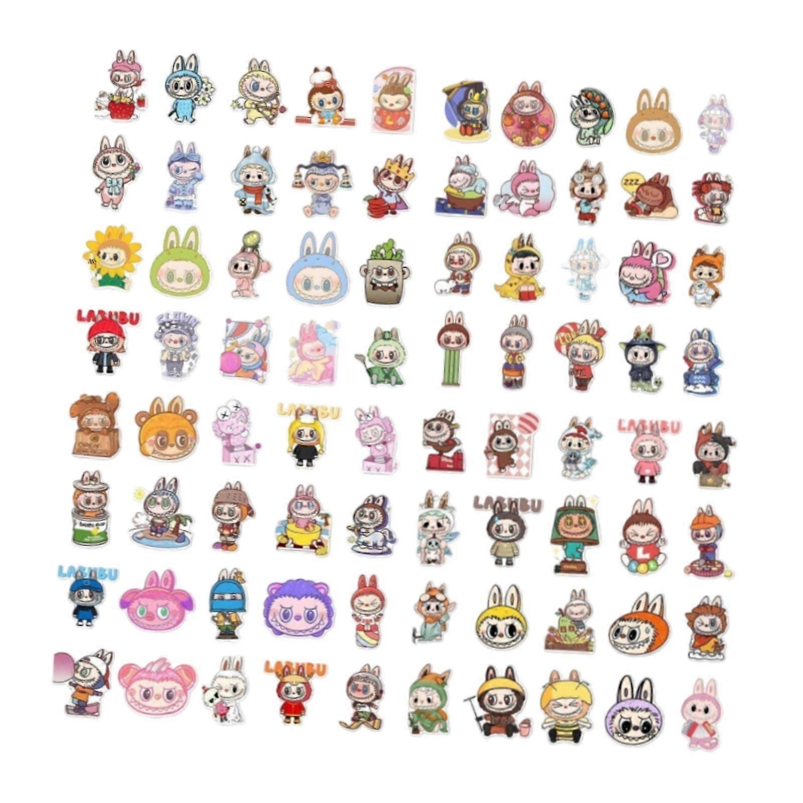 Cartoon Stickers Creativity for Water Bottles Junk Journal Journals Planners 80pcs