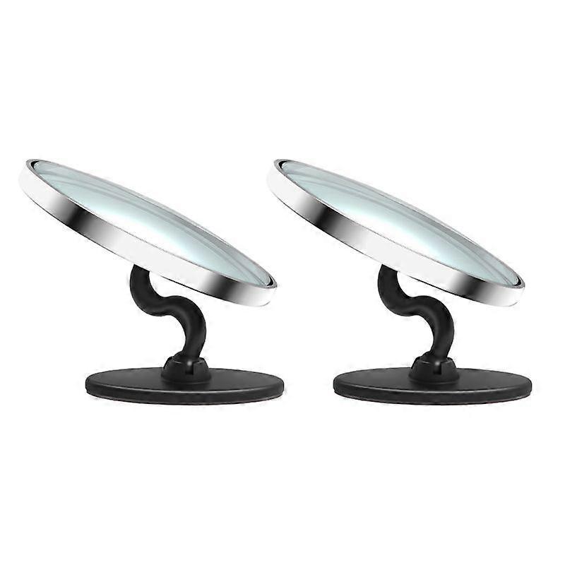 2pcs New Car Blind Spot Mirror Anti-fog Waterproof Mirror 360 Degree Adjustable Auto Motorcycle Wide Angle Rearview Mirror