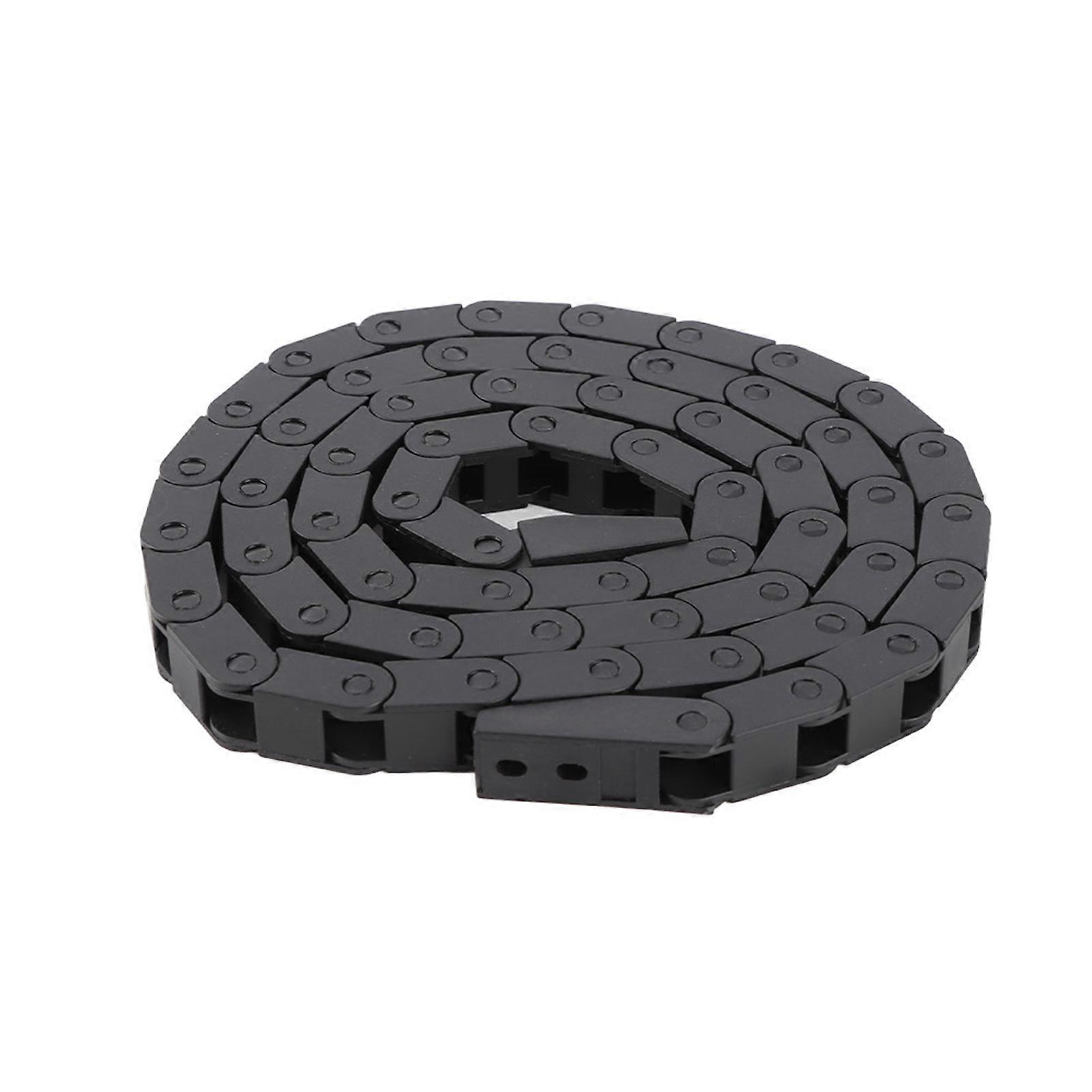 7 x 7mm 黑色桥式尼龙拖链,用于 3D 打印机数控机床