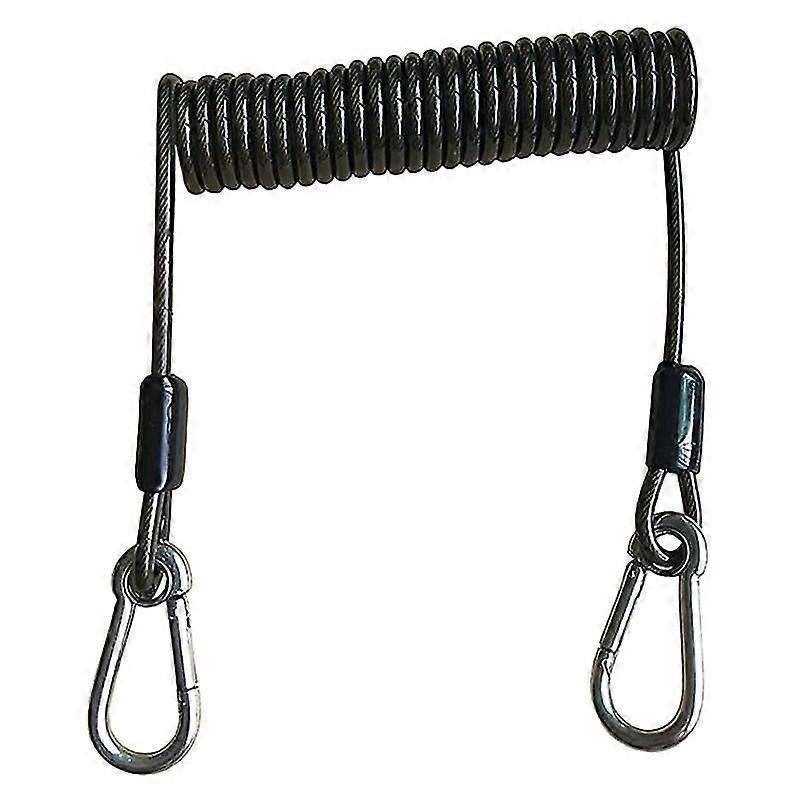 Longe d’outil rétractable longe de pêche enroulée longe corde de sécurité robuste pour kayak-bon