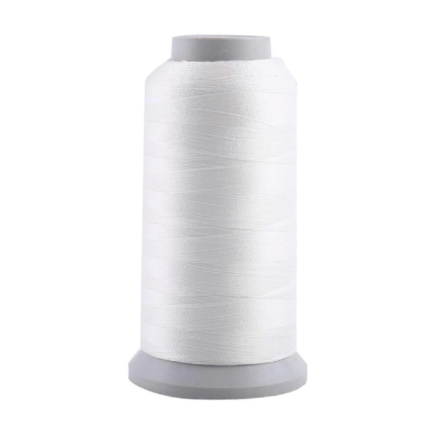 Spool Glow In The Dark Machine Hand Embroidery Sewing Thread White 3000 Yards
