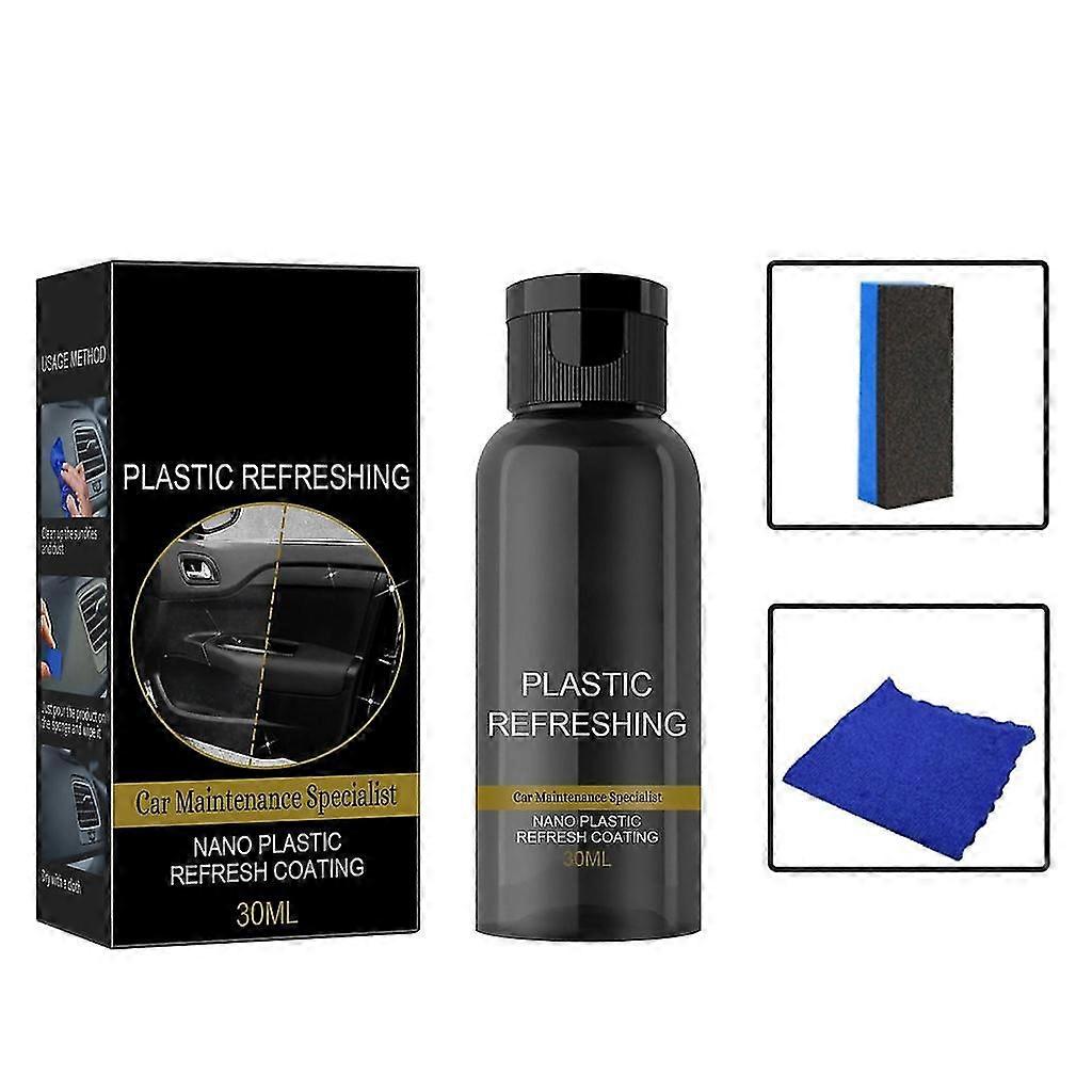 30ml/50ml Plastics Refreshing Coating Agent Car Refurbishment Cleaning Agent