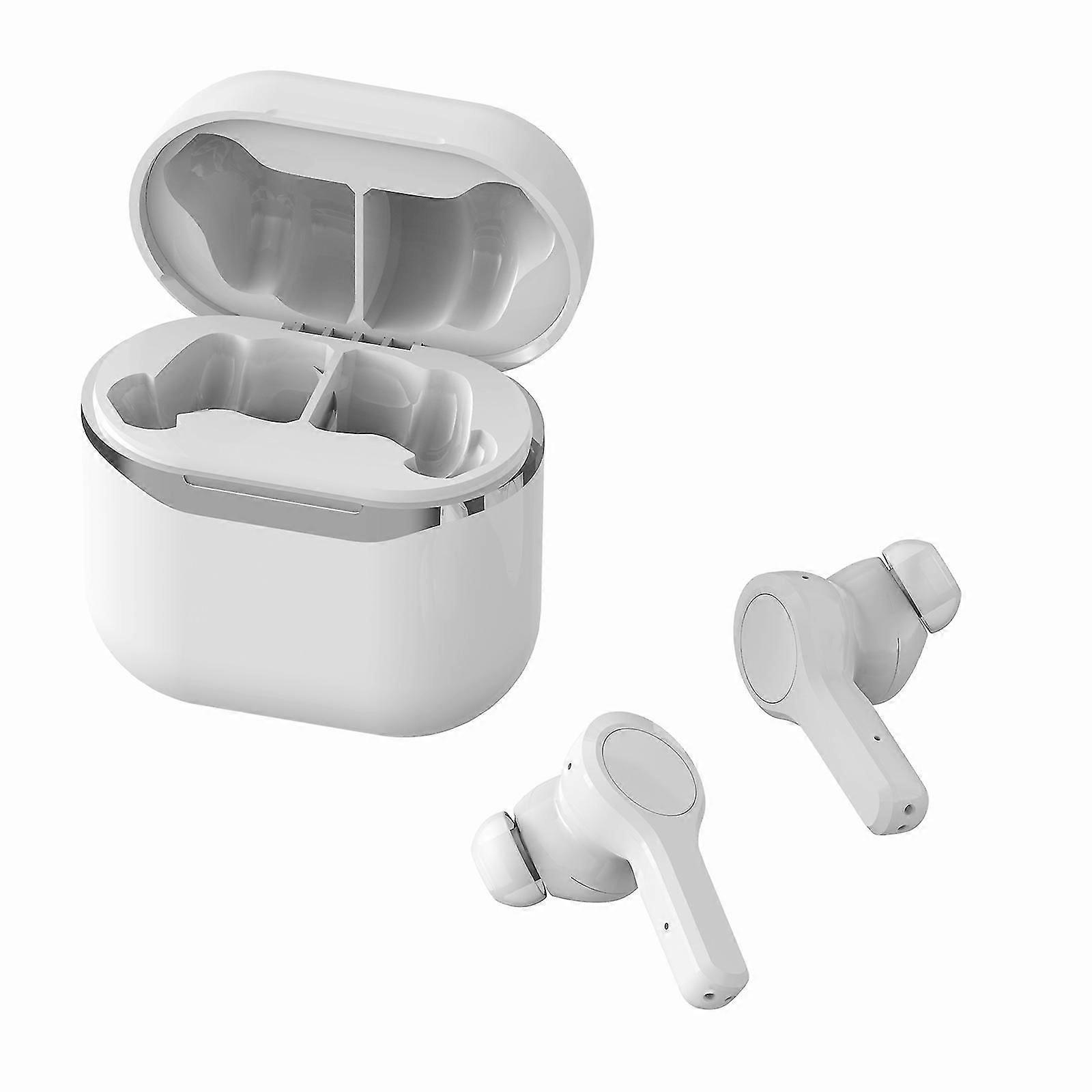 سماعات أذن T1 ANC لتقليل الضوضاء النشطة - بلوتوث 5.1 ، لاسلكي حقيقي ، أبيض