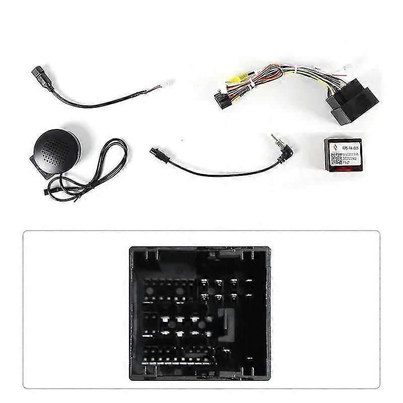 9-tommers frontplate for bilradio for Opel Corsa F-ramme strømledning CANBUS