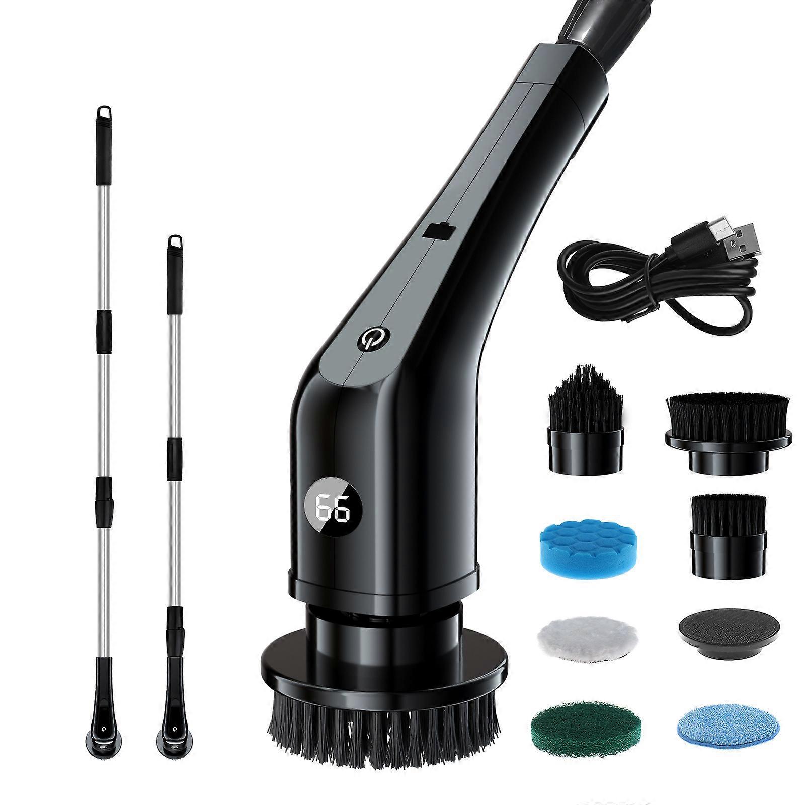 Elektrische Scheuersaugbürste Schwarz