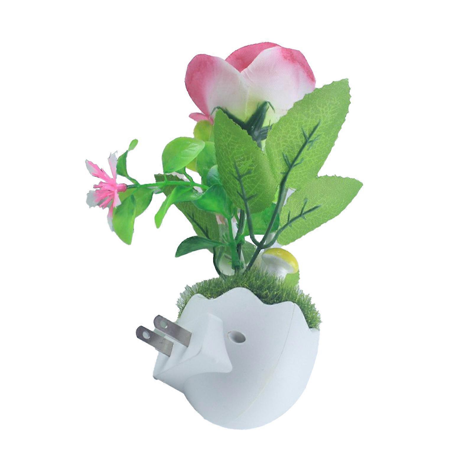 The Great Rose of Microscope Sensor Led Night Light, Color Changing Plug-in LED Mushroom Light Dream Bed Lamp Cute NightLight