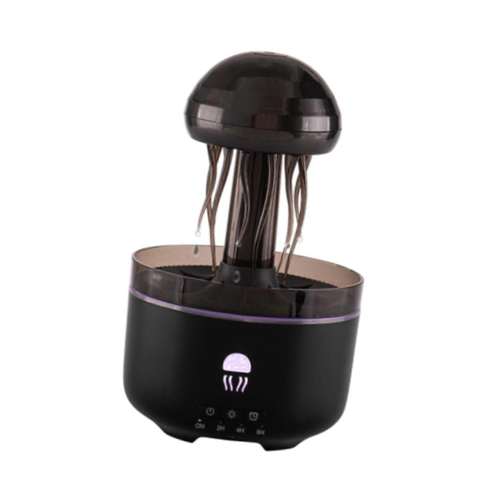 Jellyfish Shape Humidifier Essential Oil Diffuser 320ml for Working Sporting White