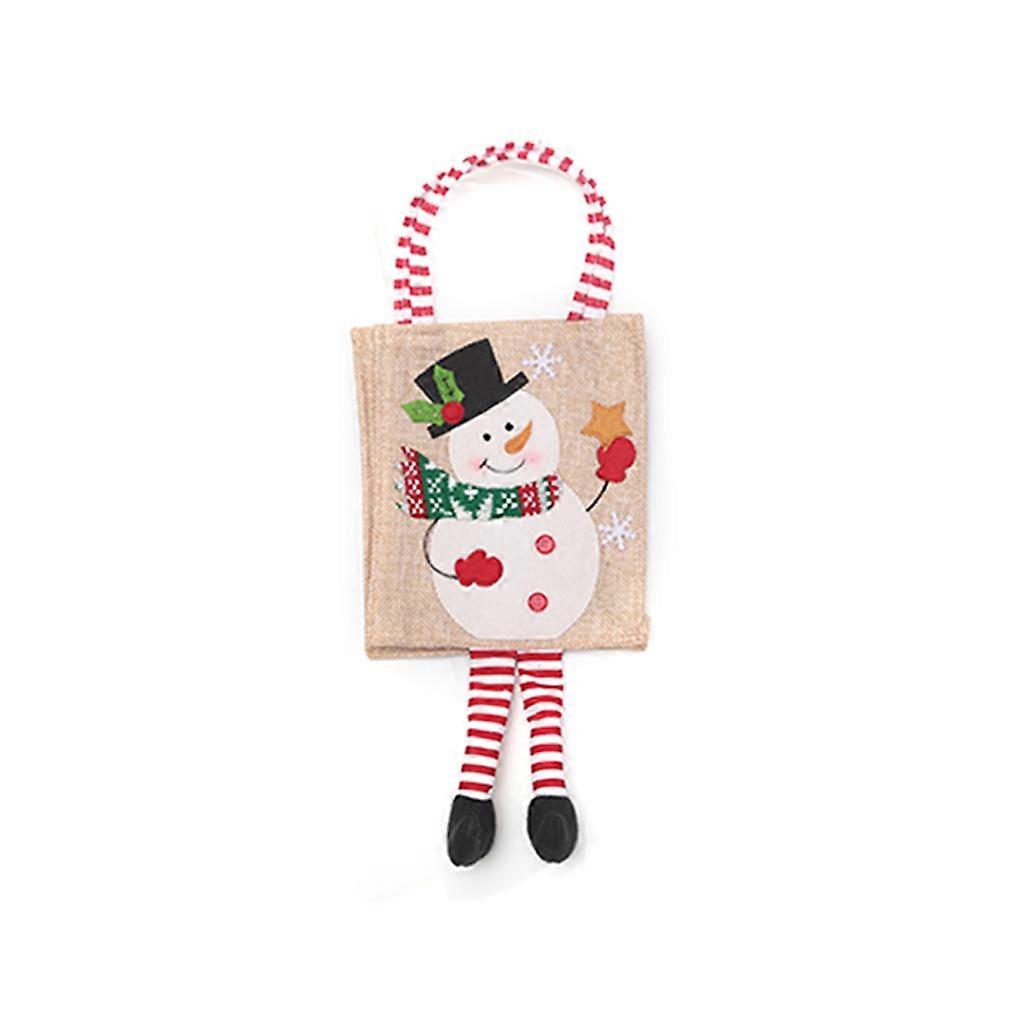 Sacs fourre-tout de Noël avec poignées, sacs à friandises réutilisables, sacs à provisions, sacs à bonbons, multicolores