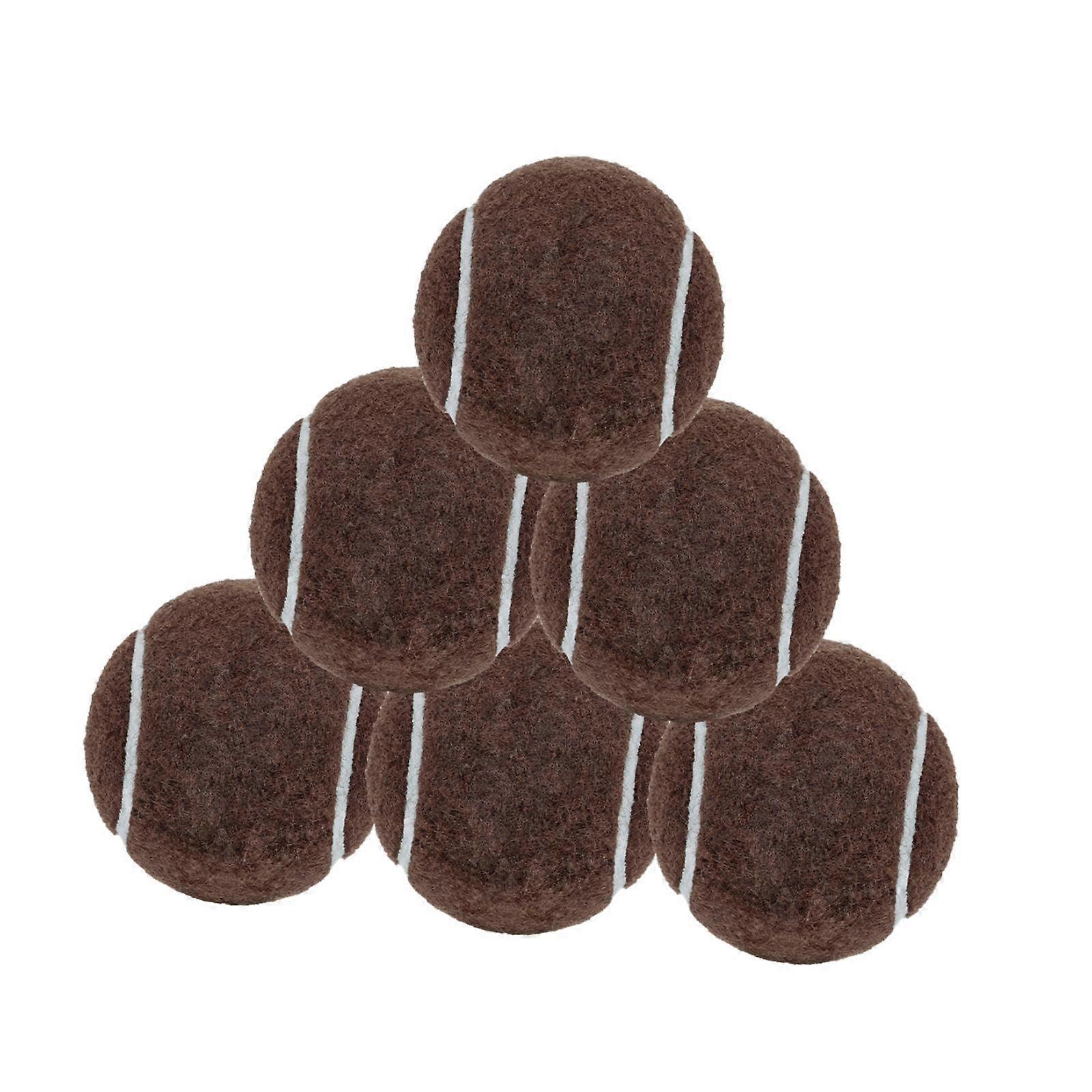 6Pcs μπάλες τένις Εκπαίδευση μπάλες τένις κατοικίδιο σκυλί τένις διάμετρος 2.52 "για αρχάριους