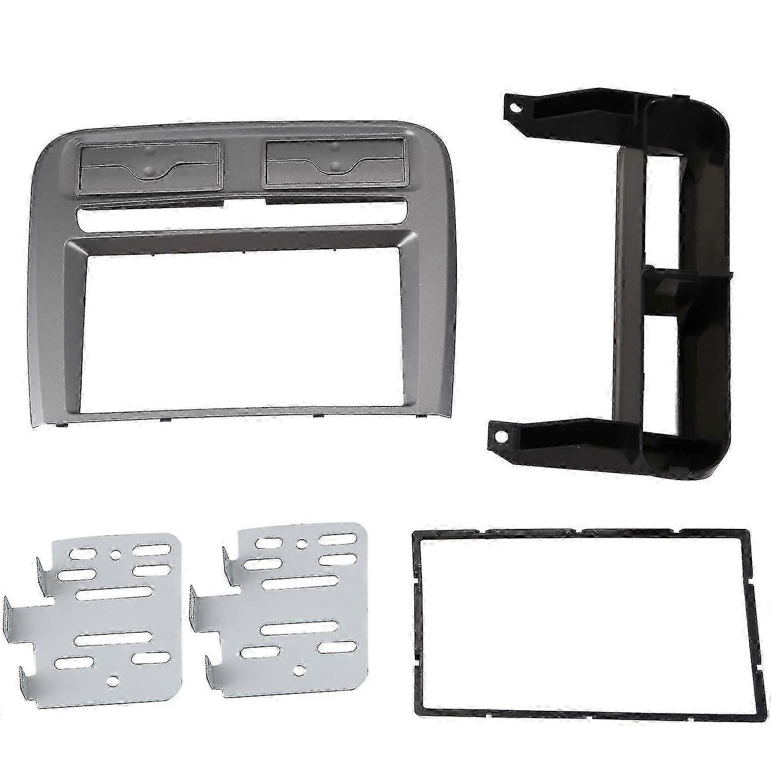 unique 2 Din Car Radio Fascia Fit For Grand Punto 2005-2009 Left Wheel Dash Mounting Installation Trim Fra