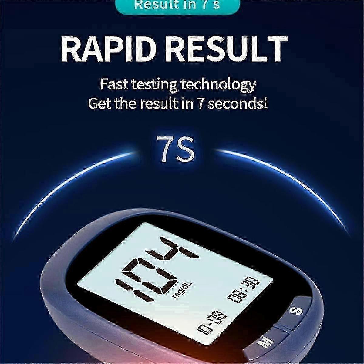 Hemoglobin Meter Hemoglobin Tester Hemoglobin Test Kit Glucometer Measure Blood Sugar, 50 Test Strips + 50x Ne New Models