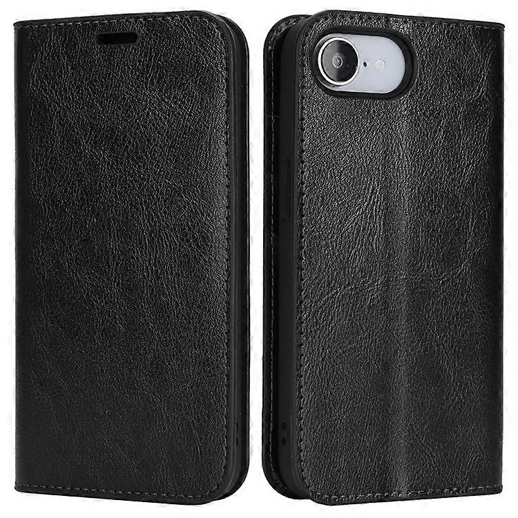 Compatible For iPhone 16e Case Crazy Horse Texture Split Leather Wallet Phone Cover
