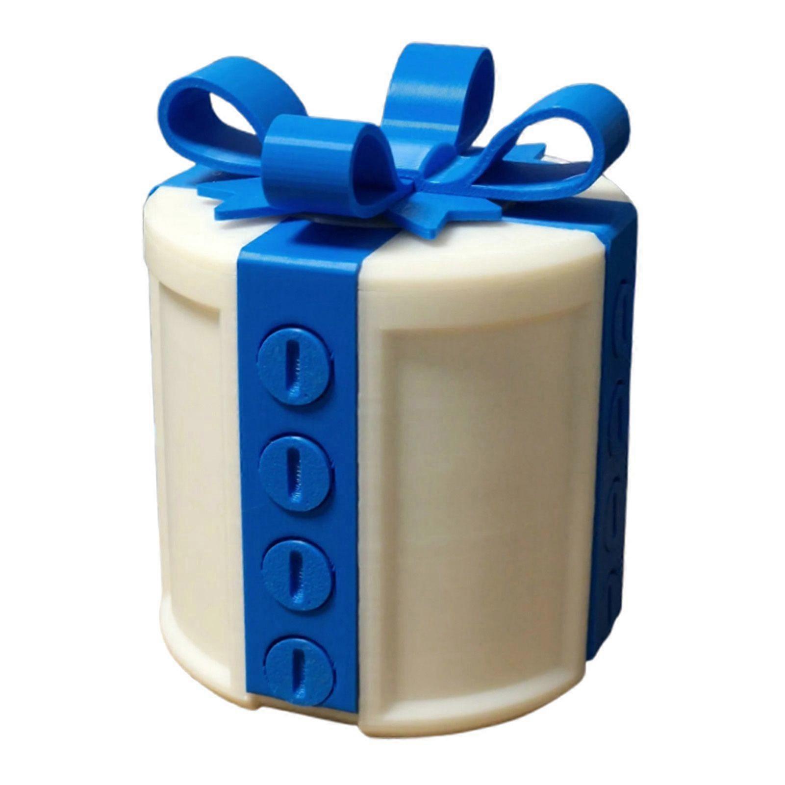 3D Prank Screw Box Annoying Gift Box with Screws Reusable Puzzle Box with Bow Gag Gift for Loved Ones Valentine's Day Pranks