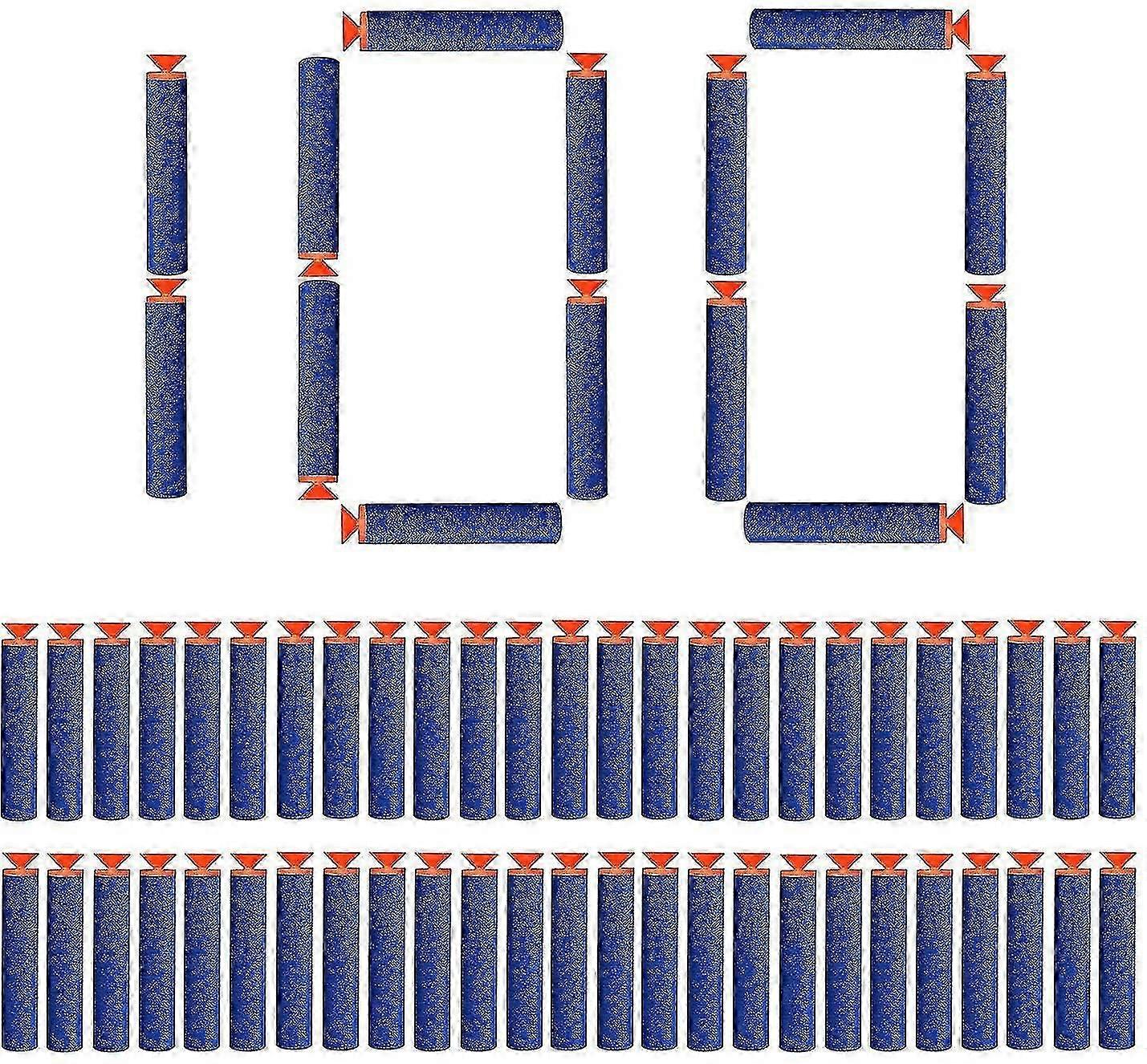 100 Pièces 7.2cm Ventouse Fléchettes Recharge Bullets Mousse
