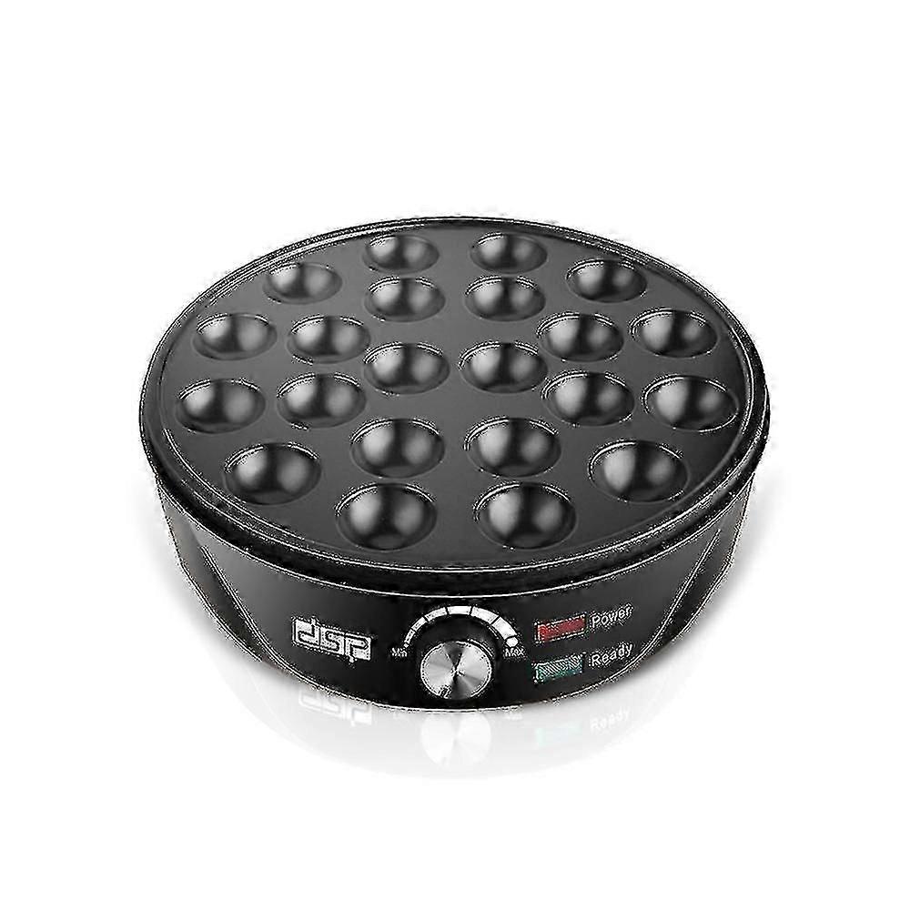 Μαύρος κατασκευαστής Takoyaki Ebelskiver κατασκευαστής ηλεκτρικός Takoyaki τηγάνι γεμιστό τηγανίτα Pan Munk Aebleskiver τηγάνι με 22 τρύπες Takoyaki