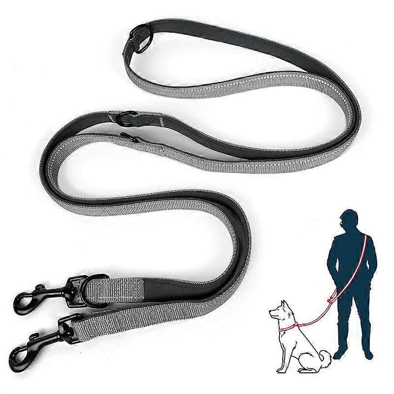 Multi Function Crossbody Leash Hands Free Leash for Small Medium Large Dogs Adjustable Durable Nylon Available in Multiple Colors