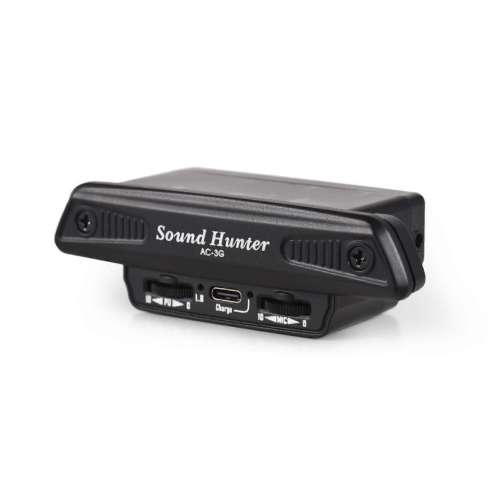 Sound Hunter Guitar Pickup Wooden Guitar Sound Hole Vibration Pickup Active Pickup System Dual Coil Pickup No Punching for Acoustic Wooden Guitar Inst