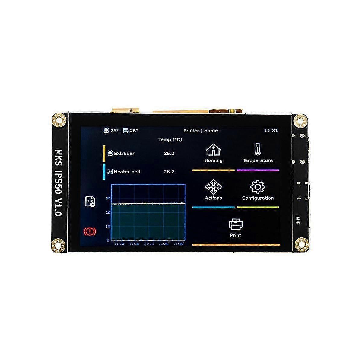 For MKS IPS50 Display 5 Inch Capacitive Touch Screen 800X480 HD Display TFT Display 3D Printer Acce