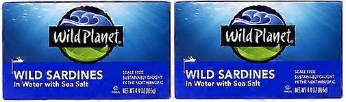 Wild Planet Wilde Sardinen in Wasser mit Meersalz 2er Pack