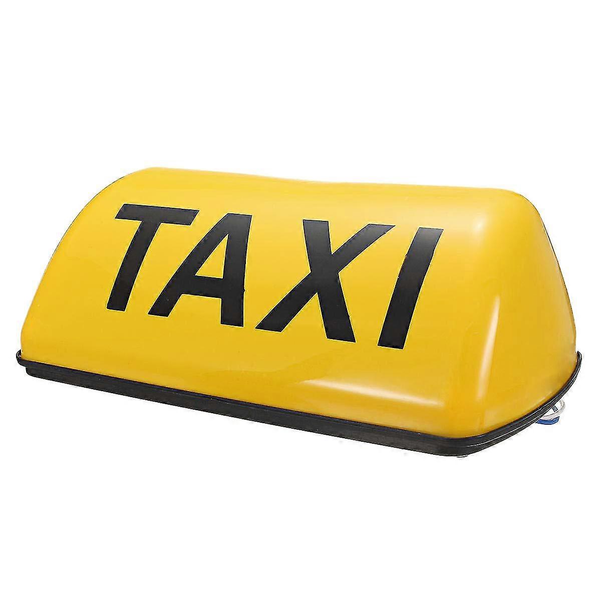 Lampe de taxi LED étanche 12V avec support magnétique, lampe de signalisation de toit jaune