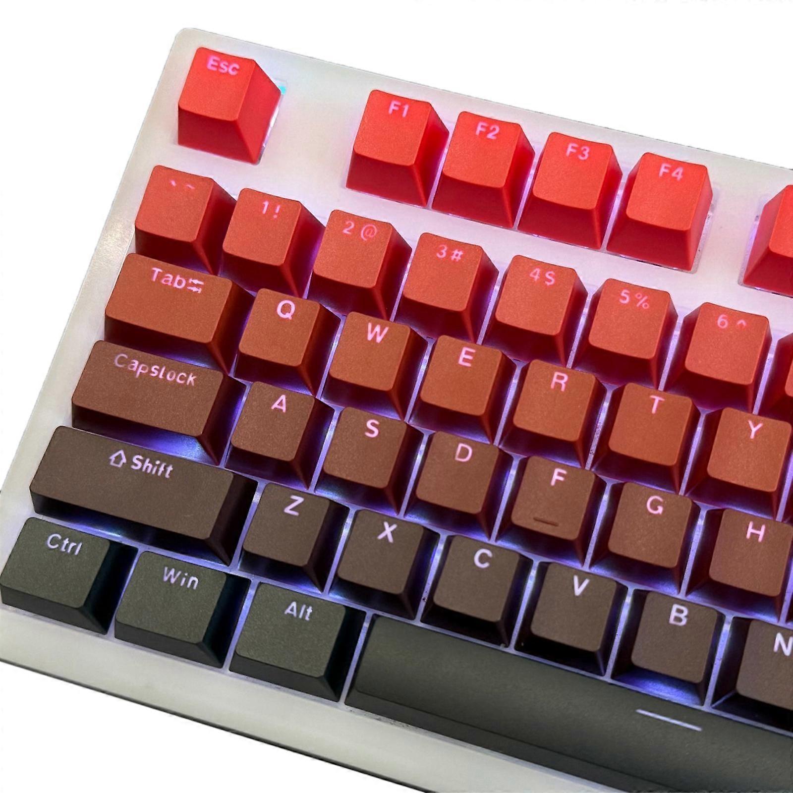 Customizable Keycaps Thick PBT Backlit Keycap 130PCS for Mechanical Keyboards Enhances Gaming and Typing  RBK