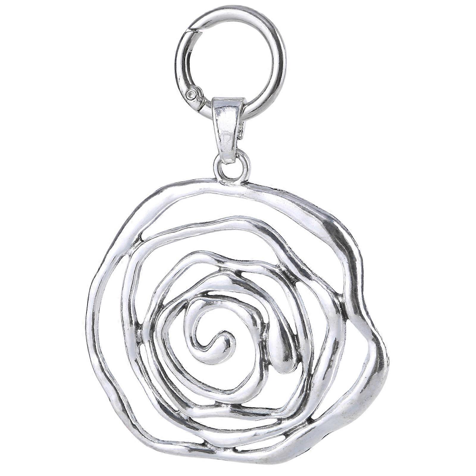 Eye Catching Irregular Pendant Keychain Novelty Keychain with Irregular Heart/Flower Charm Distinctive Handbag Ornament