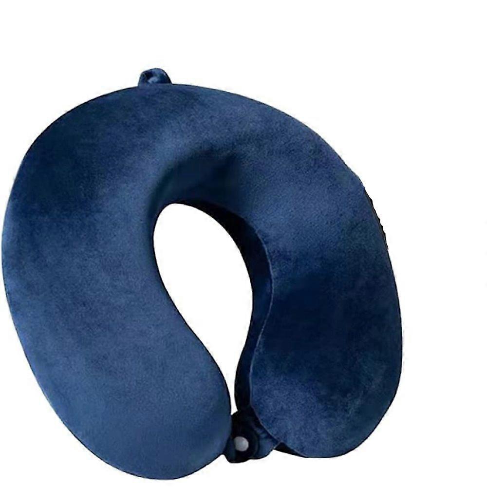 Travel Pillow Perfection: Ergonomic Design, Lightweight and Compact Memory Foam Neck Support for Airplane, Car, Home, Office (360 Degree Support)