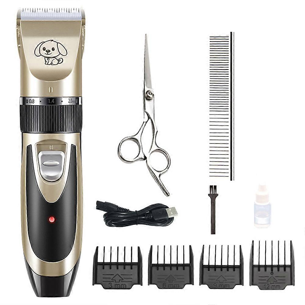 Master Your Grooming Game: Rechargeable Battery Dog Grooming Clipper With Adjustable Guard Combs, Precision Motor, And Skin-Friendly Design For An