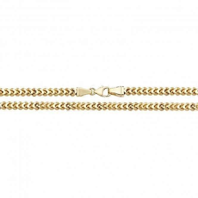 9CT Yellow Gold Square Franco Chain CH497