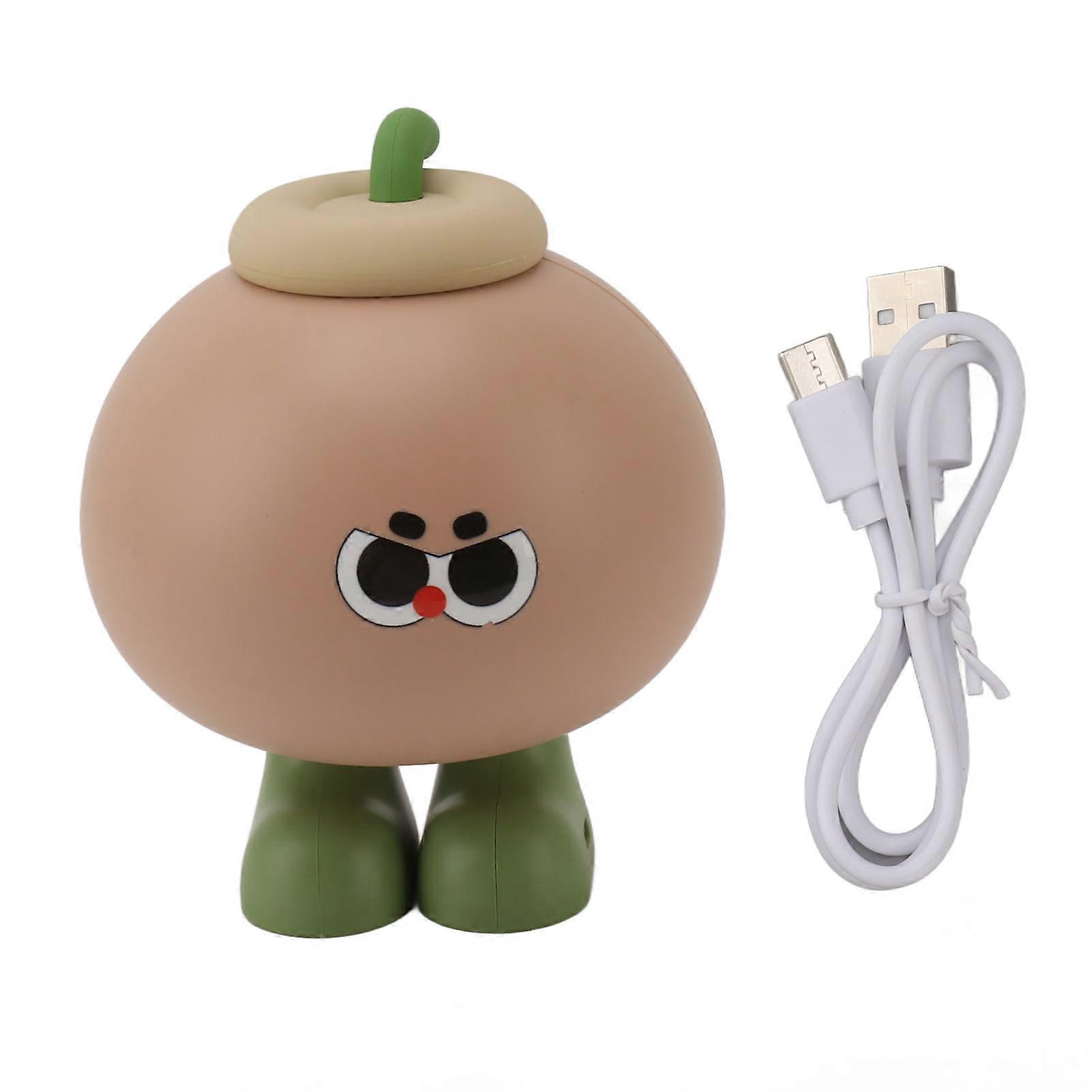 Fruit USB Type C 500mAh 3 Level Brightness Tap Button Switch Cute Silicone Nightlight for Bedroom