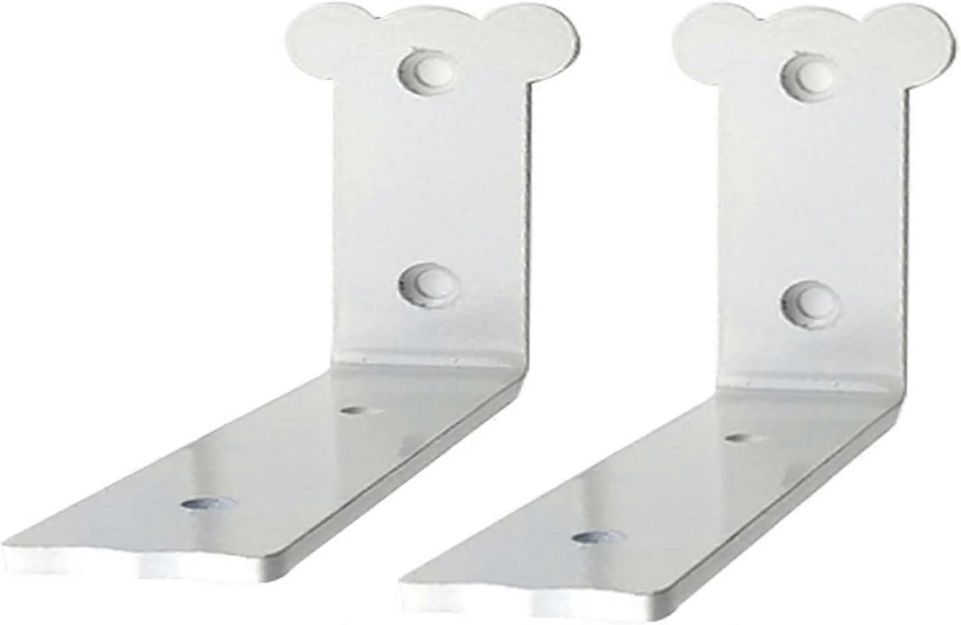 2Pcs Shelf Brackets Wall Shelf Right Angle Bracket Floating(Size:24cm)
