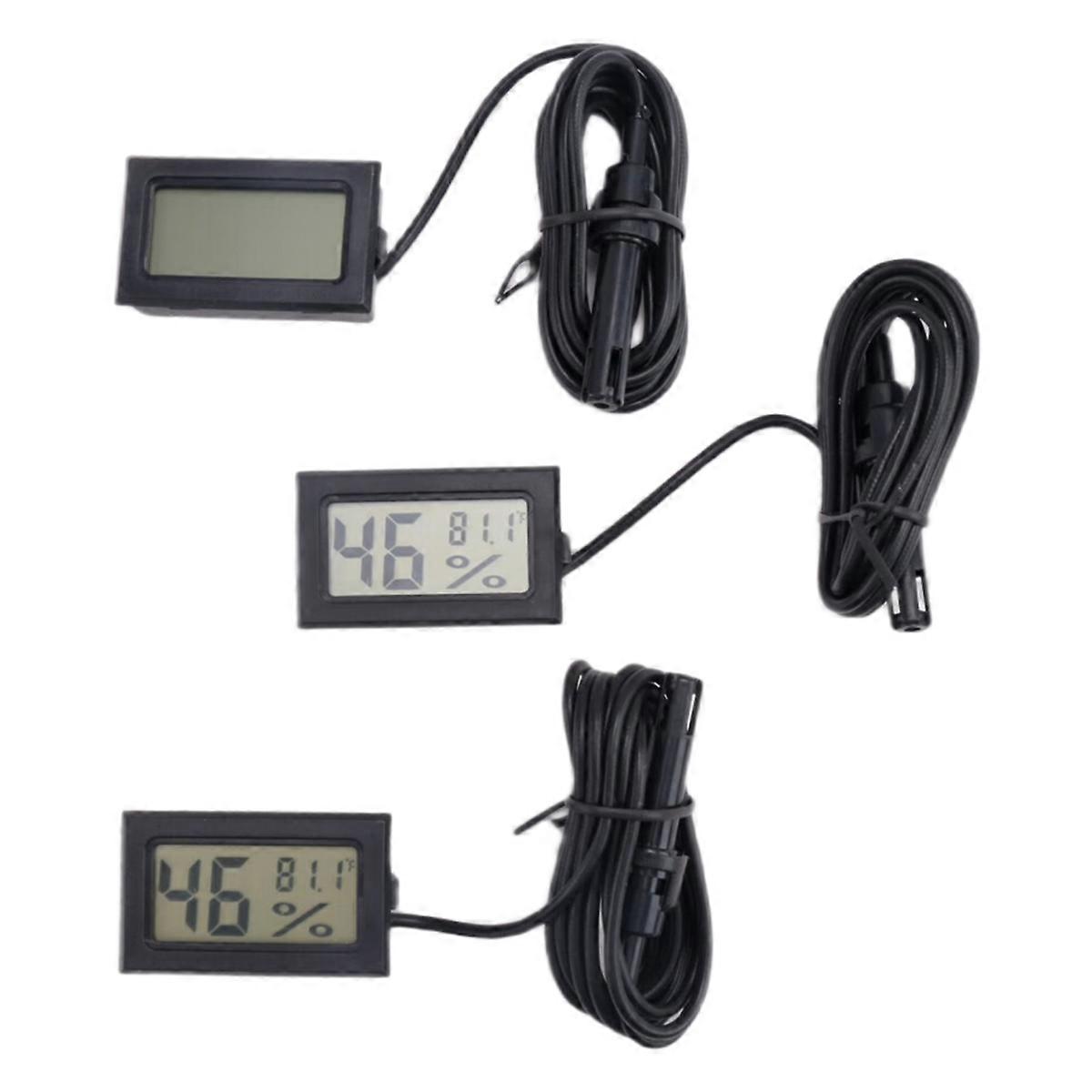 Digital Thermometer Hygrometer with Probe Indoor Temperature Humidity Meter Hygrometer Gauge for Inc