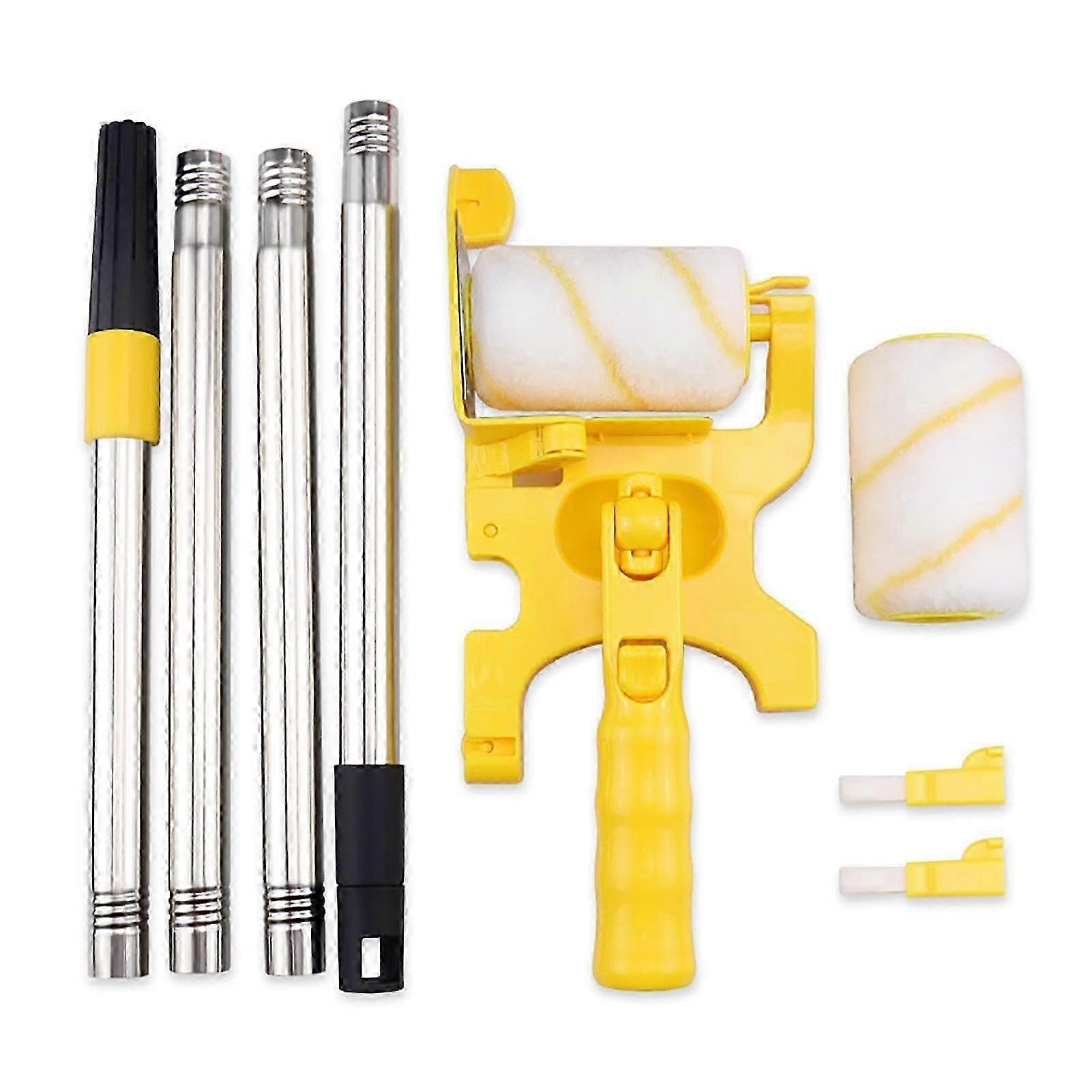 Paint Roller Brush, Extension Pole Kit For Paint Roller, Painting Tools With Detachable Handle, Threaded Extendable Rollers