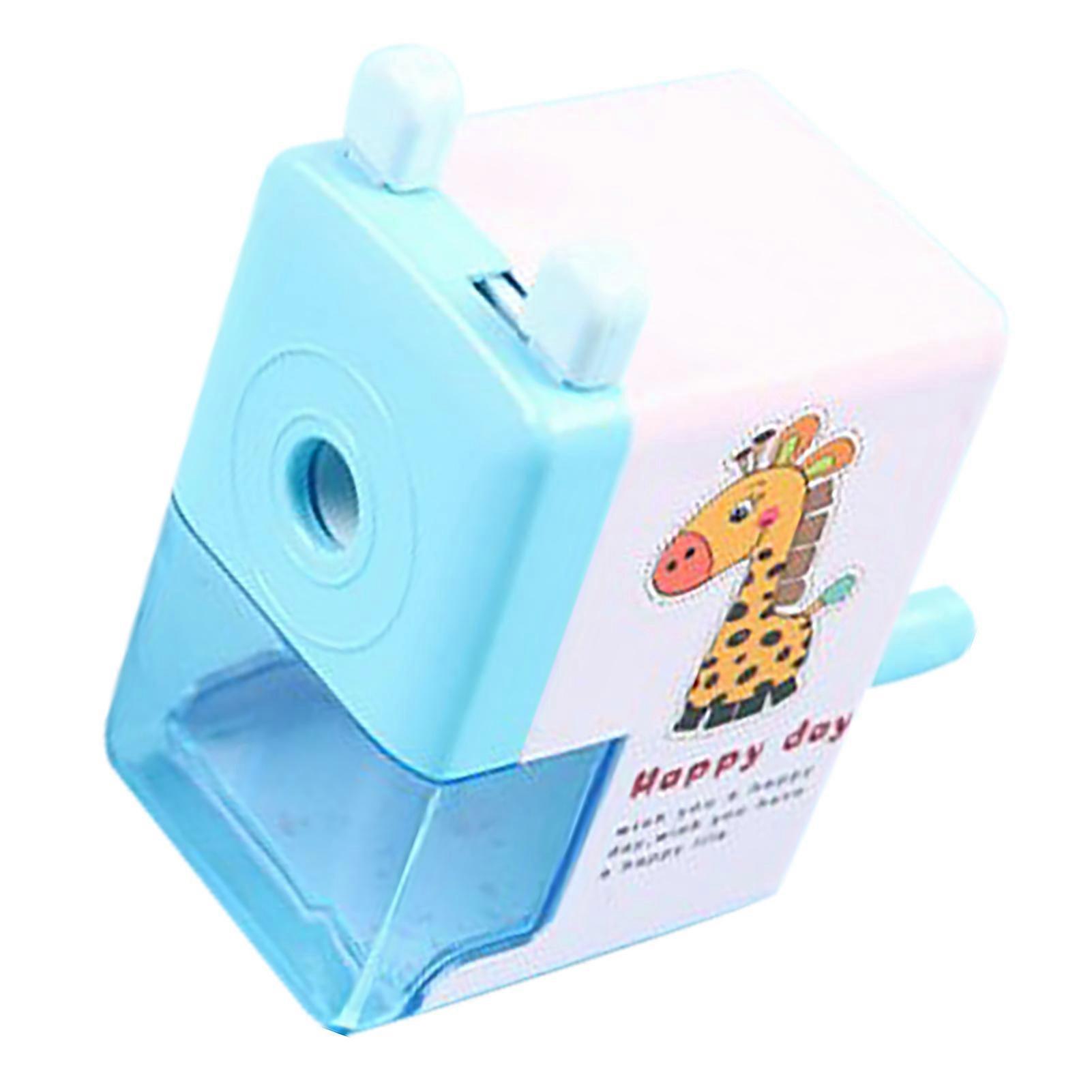 Rotating Pencil Sharpener Creative Cartoon Hand Crank Manual Pencil Sharpener for Students 