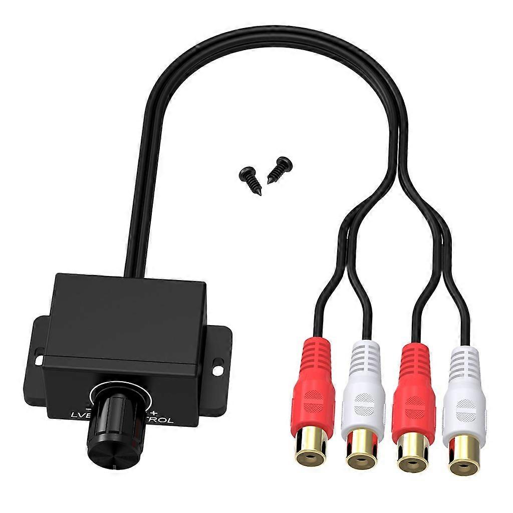 Bass Control Knob Controller RCA Car Amplifier Bass Adjuster