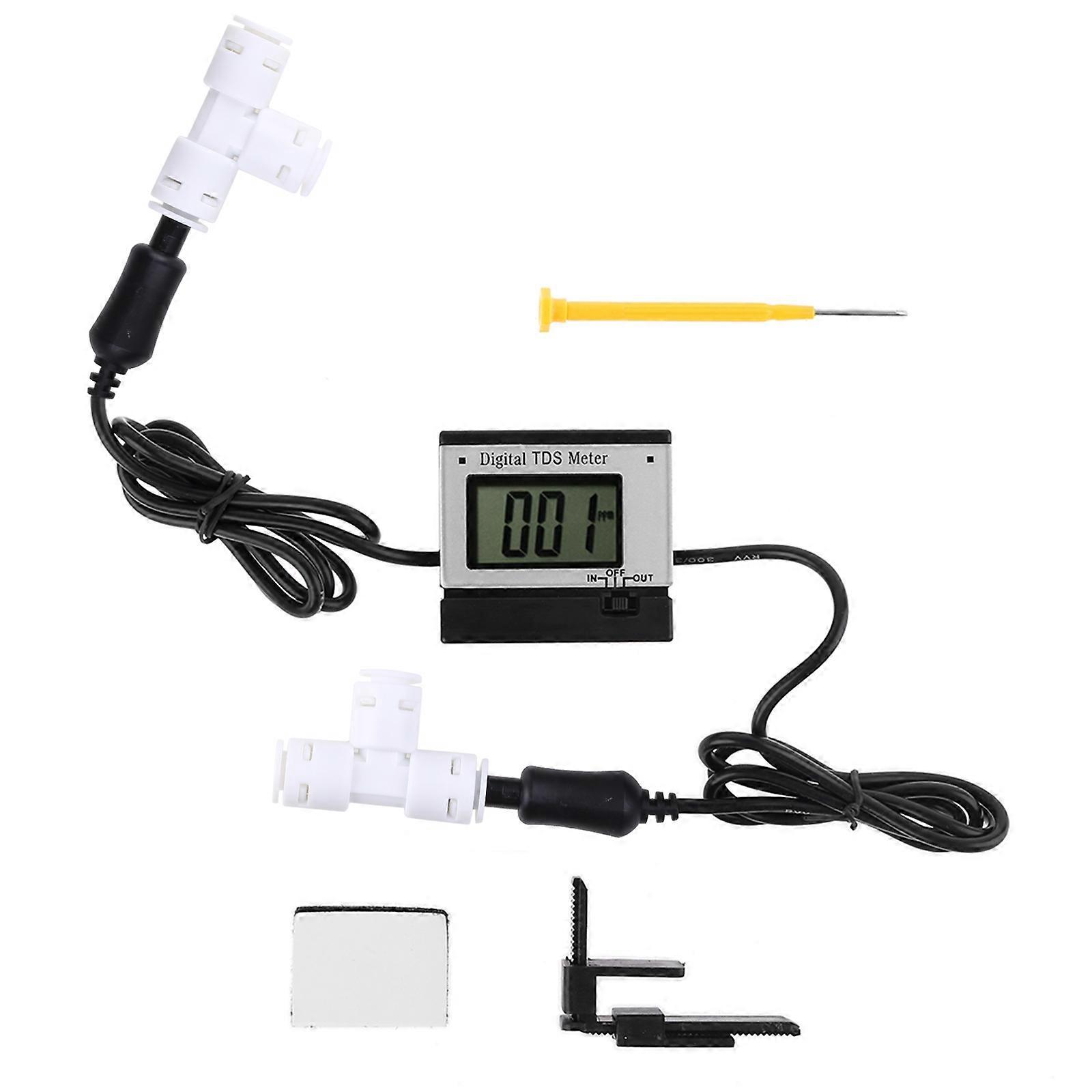 Digital TDS Meter 0-1999PPM Dual Way Water Quality Tester High Level Probe +/-2% Black
