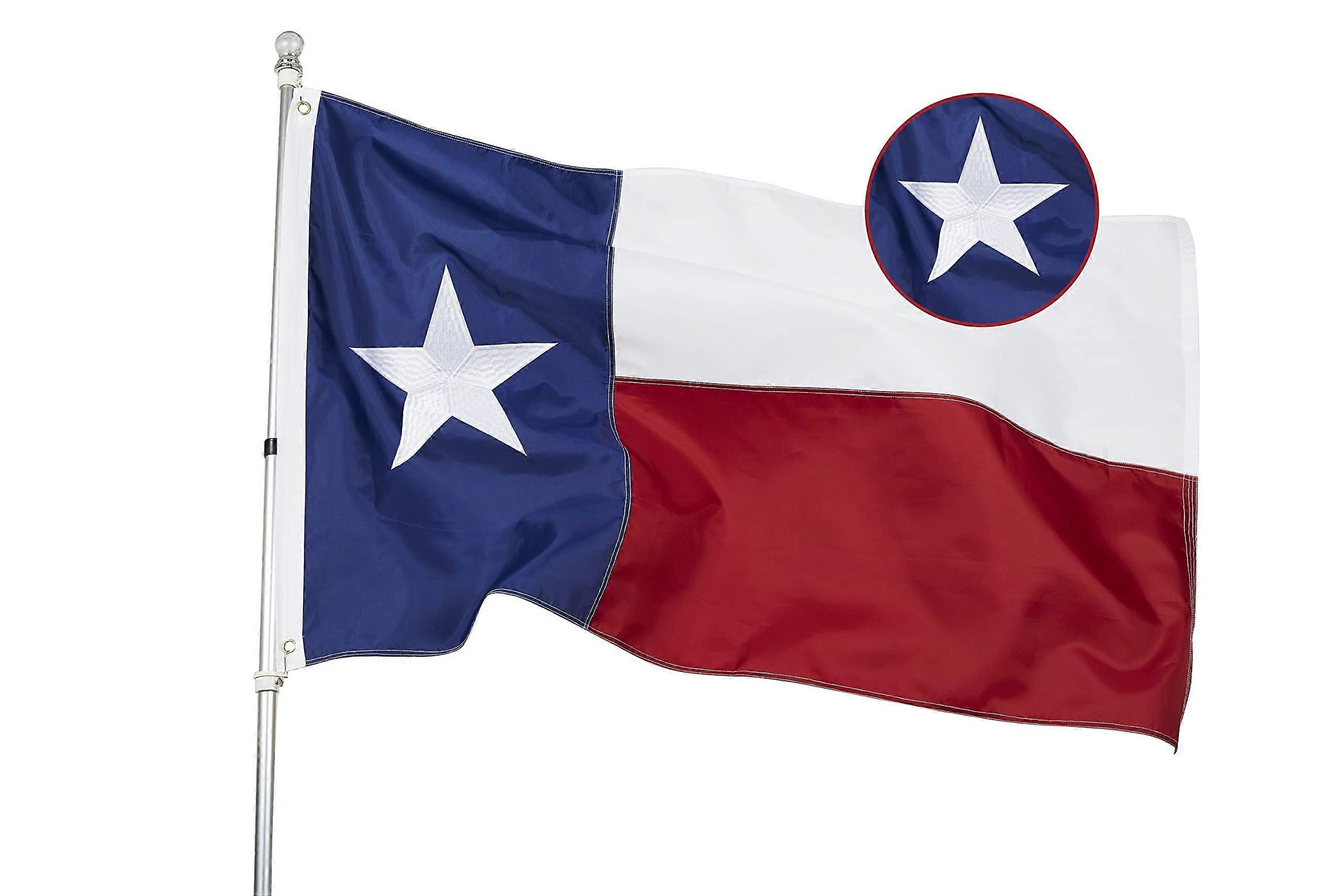 1 Flag Embroidered Stitched Vibrant Color 3x5 Foot