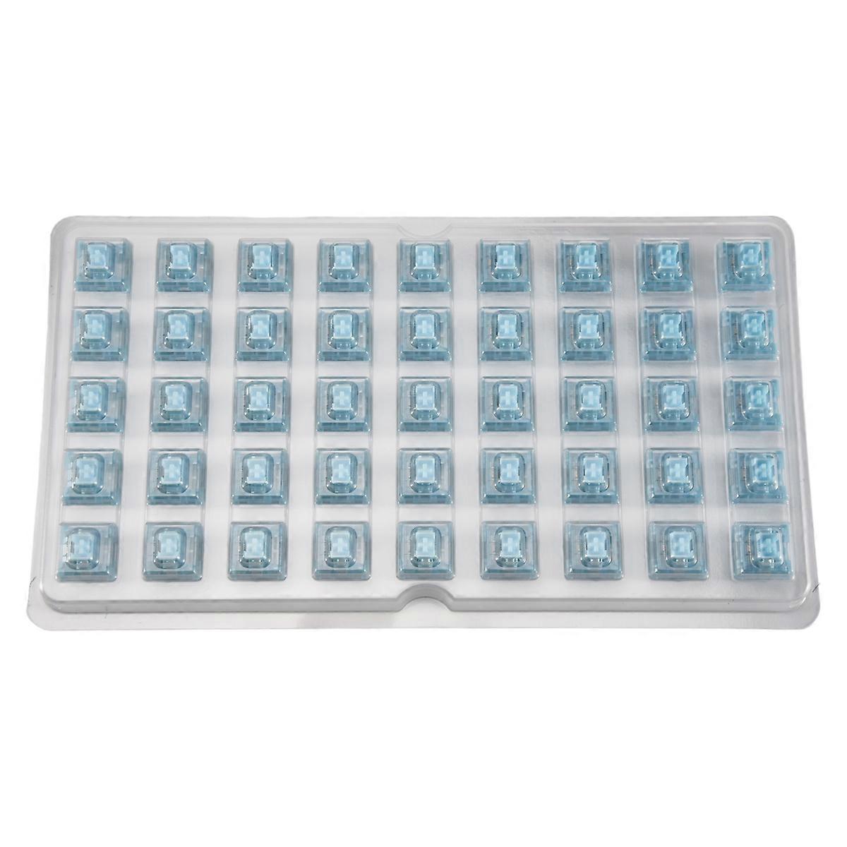 45Pcs V3 Pro Cream Blue Switch 5 Pin 45gf Tactile Switch with Dustproof Stem Compatible with MX Mech